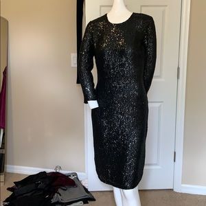 NAEEM KHAN SILK BEADED DRESS LINED orig $ $1900.